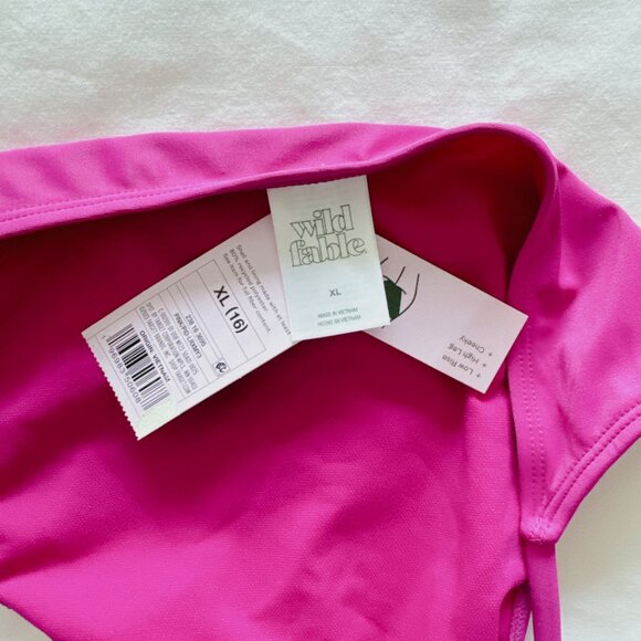 Wild Fable NWT purple low rise high leg cheeky bikini bathing suit bottoms XL - Picture 12 of 14